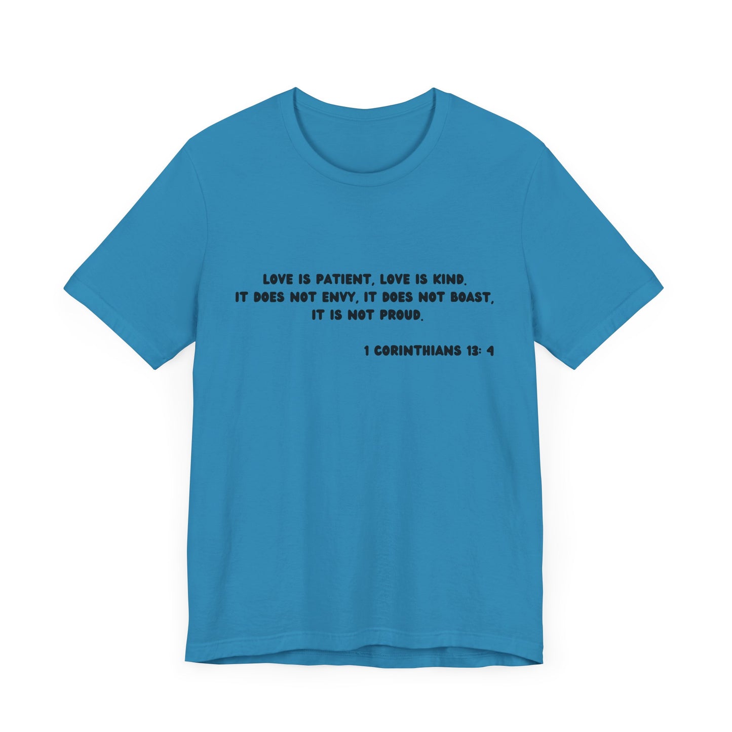 Love Is Patient - Black Lettered Tee
