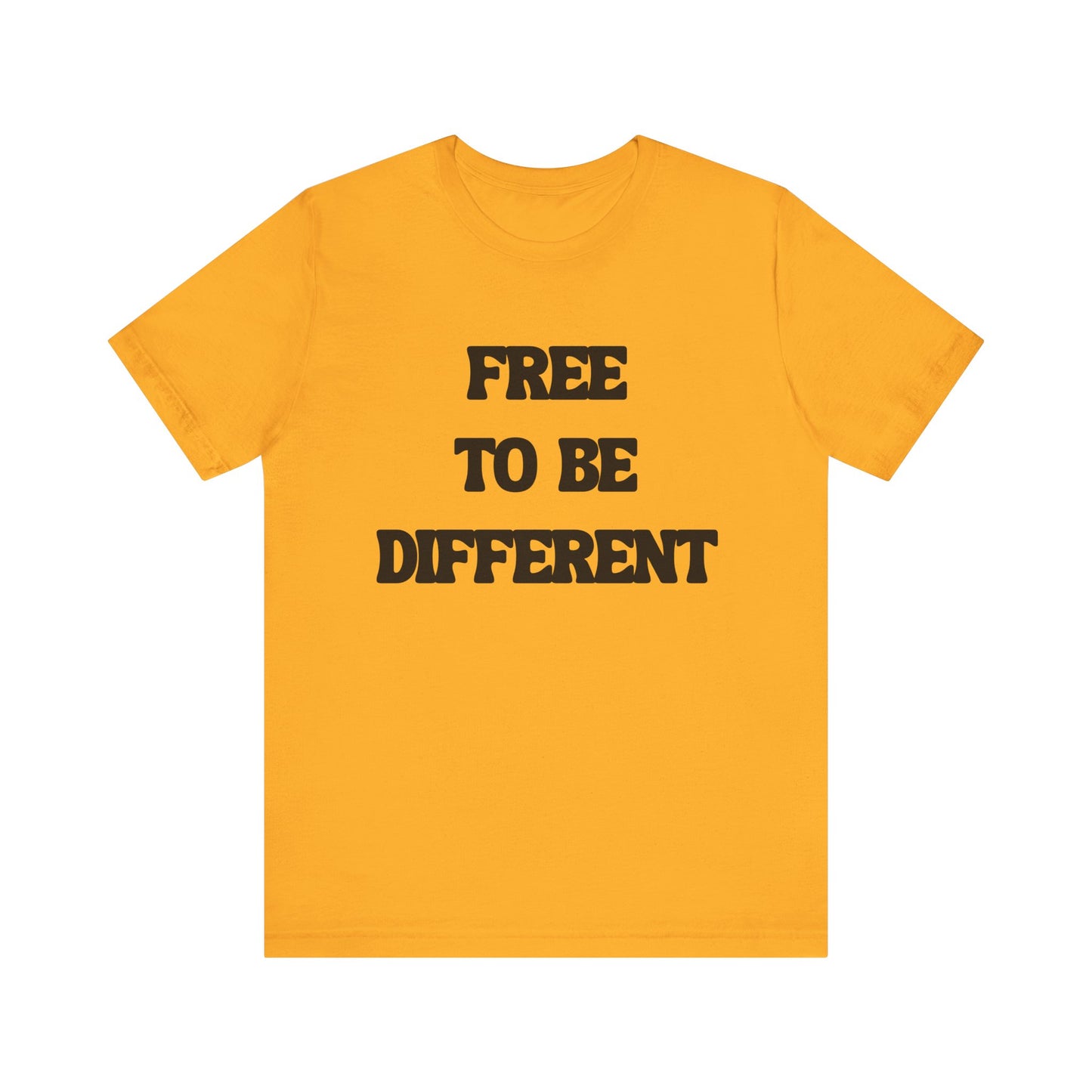 Free To Be Different Black Lettered Tshirt