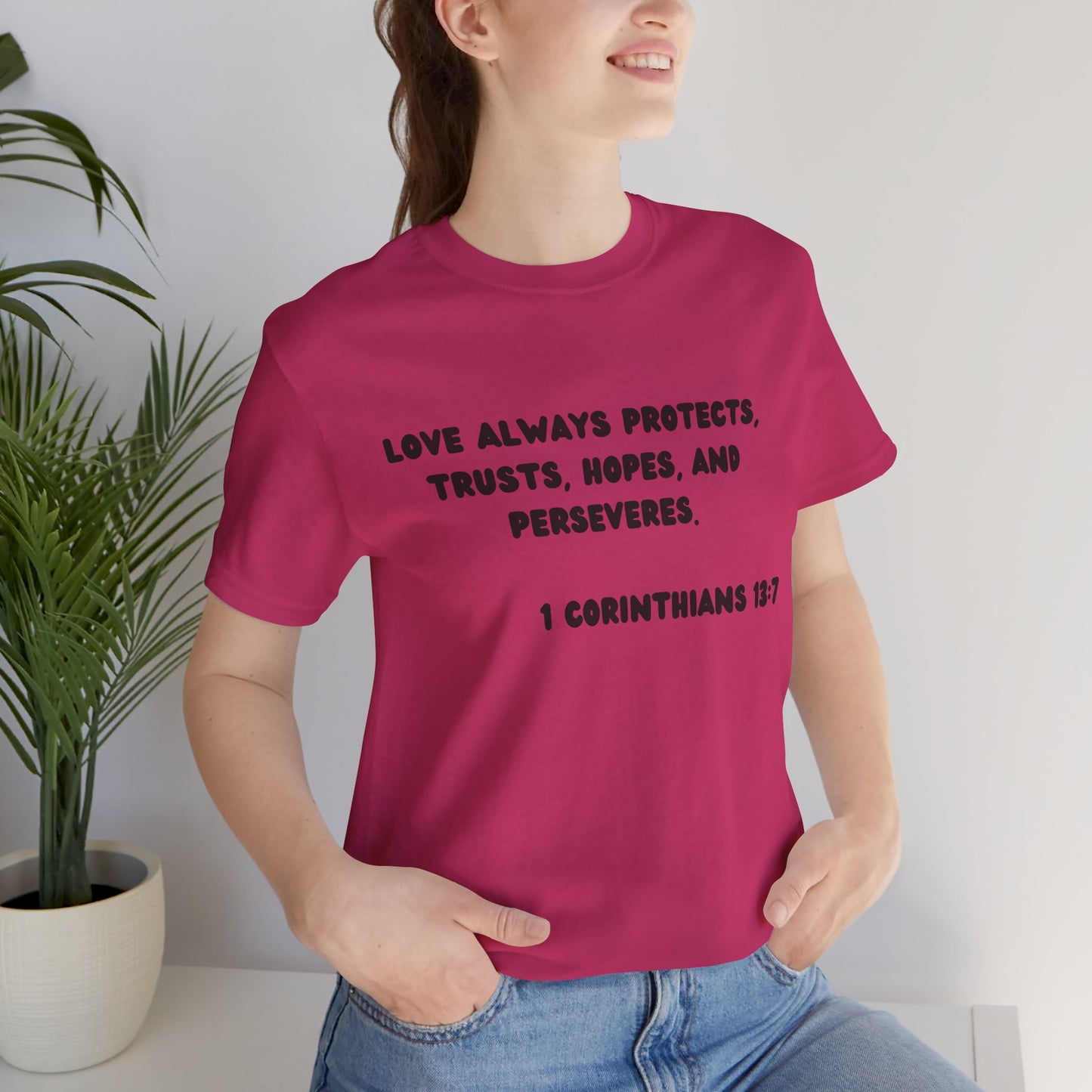 T-Shirt Protect Love - Black Lettered Tee