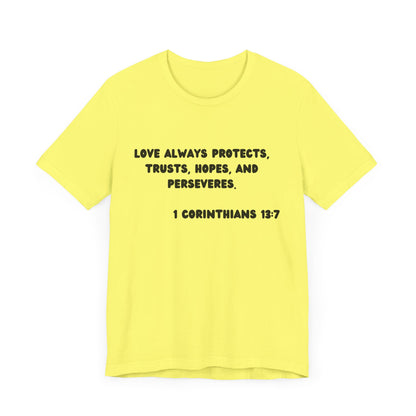 T-Shirt Protect Love - Black Lettered Tee