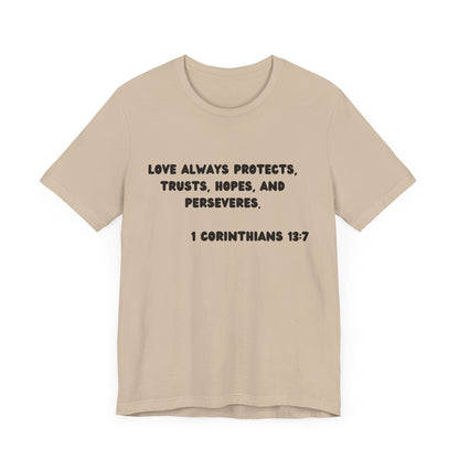 T-Shirt Protect Love - Black Lettered Tee