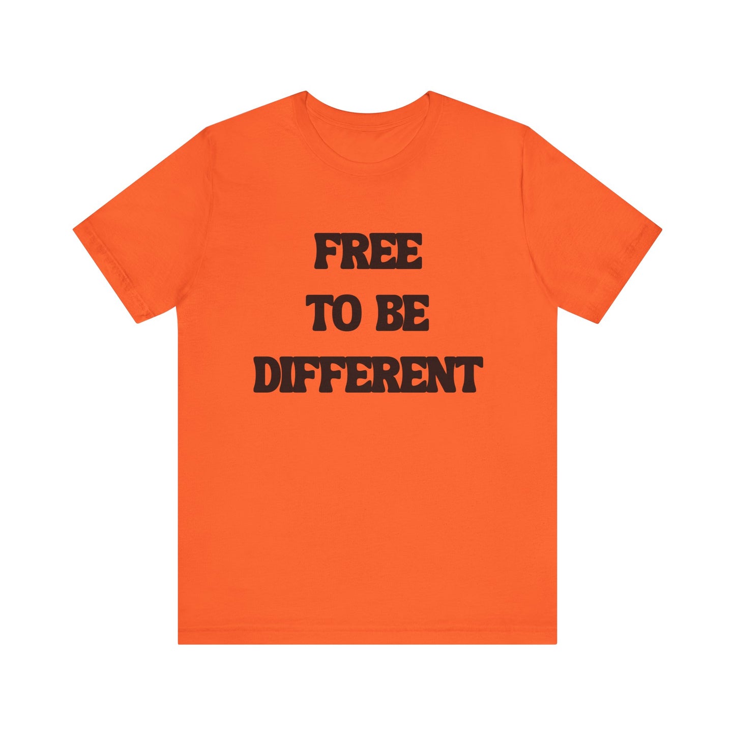 Free To Be Different Black Lettered Tshirt