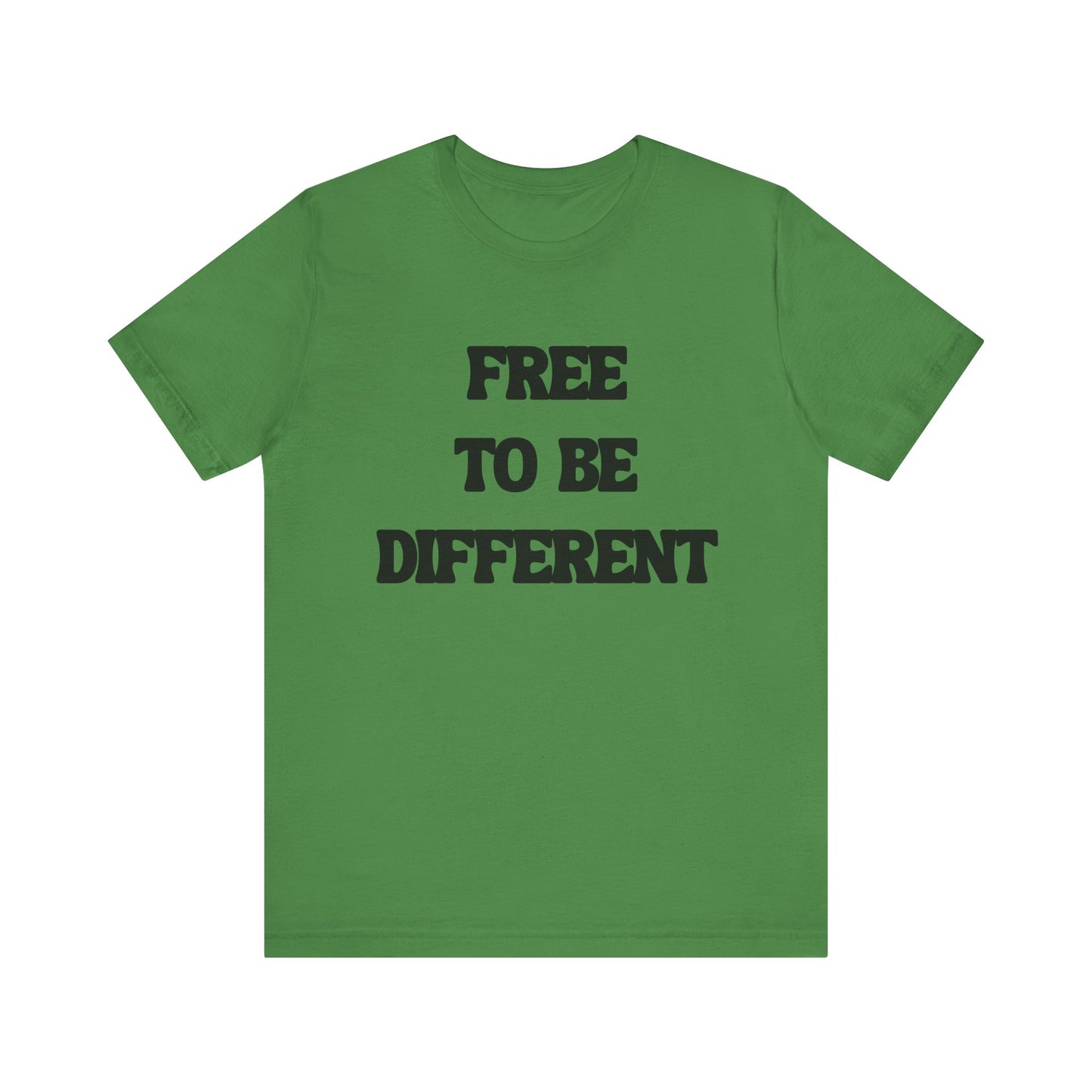 Free To Be Different Black Lettered Tshirt