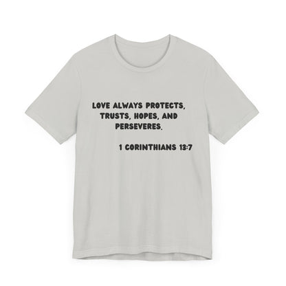 T-Shirt Protect Love - Black Lettered Tee