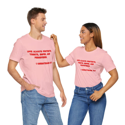 Love Protective Tee - Red Lettered