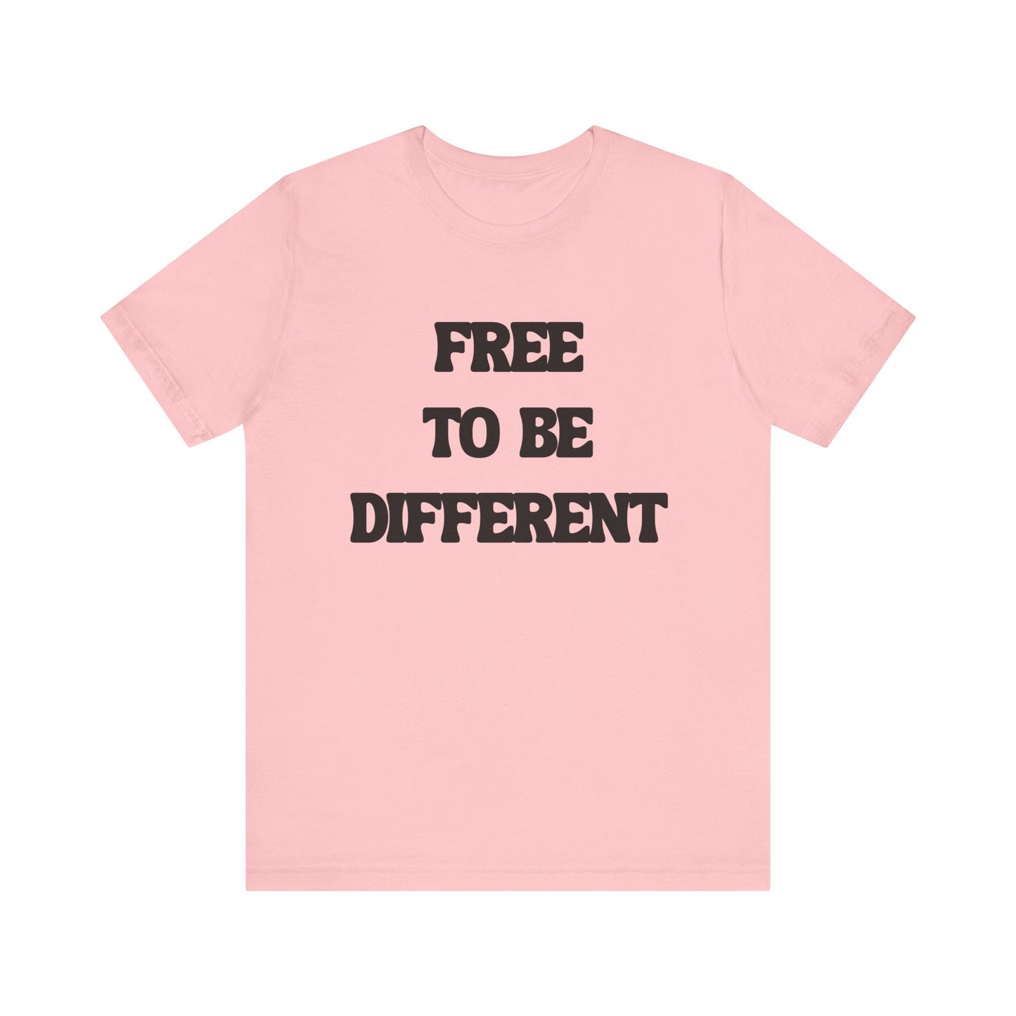 Free To Be Different Black Lettered Tshirt