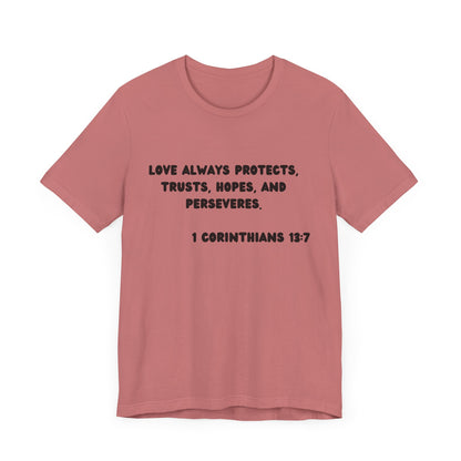 T-Shirt Protect Love - Black Lettered Tee