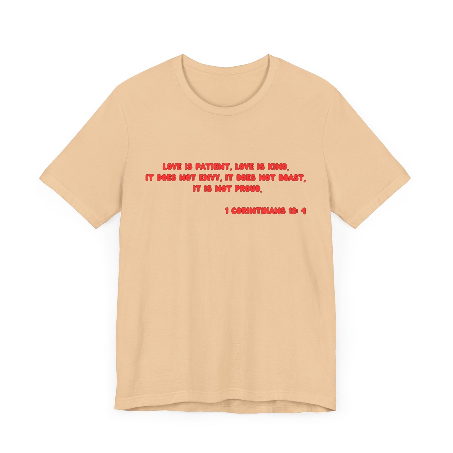 Love Is Patient - Red Lettered T-Shirt