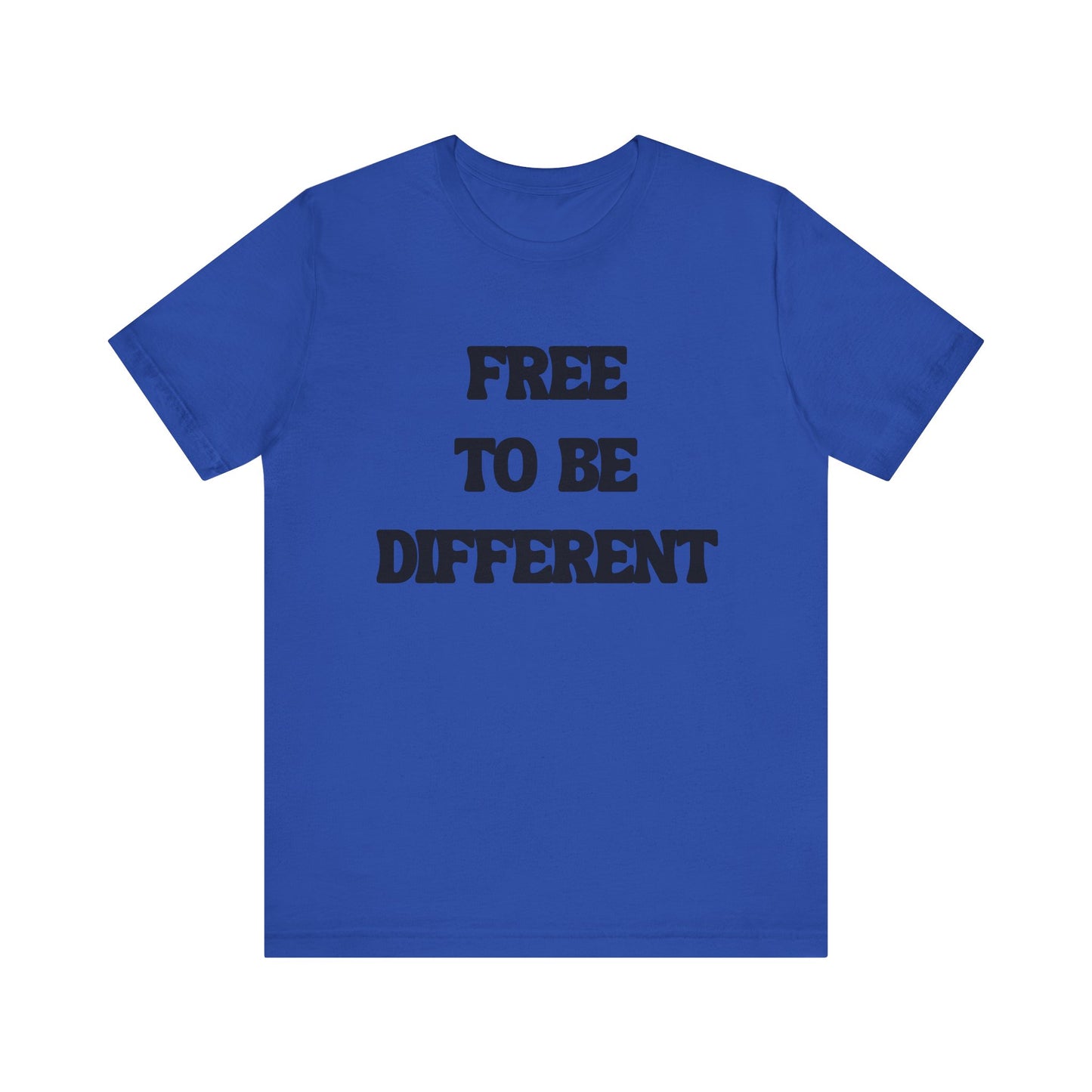 Free To Be Different Black Lettered Tshirt