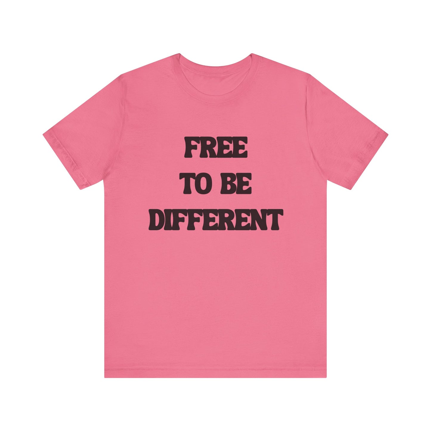 Free To Be Different Black Lettered Tshirt