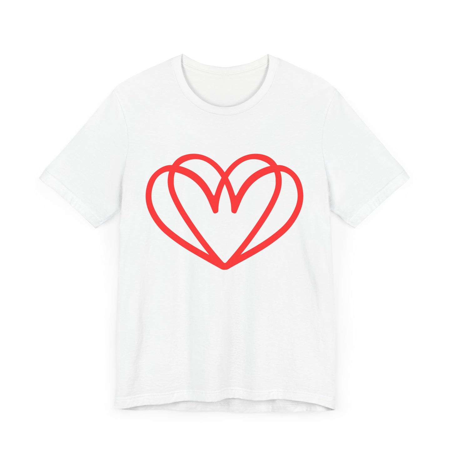 Red Double Heart Tee