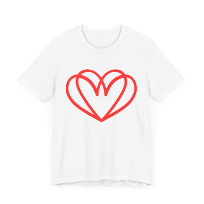 Red Double Heart Tee