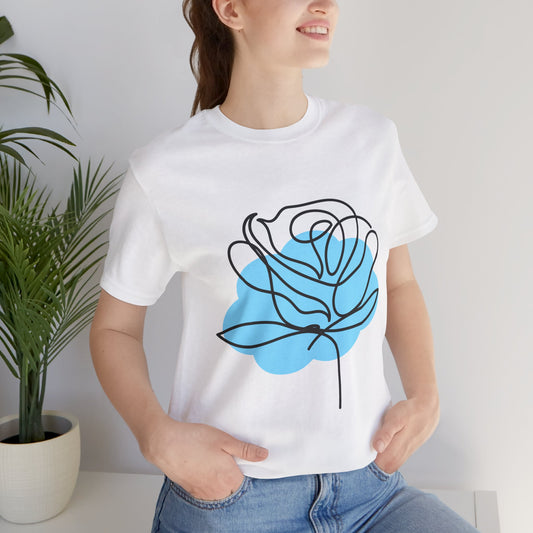 Rose Floral Jersey Short Sleeve Tee