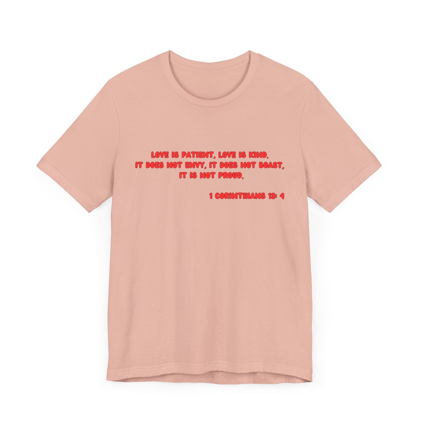 Love Is Patient - Red Lettered T-Shirt