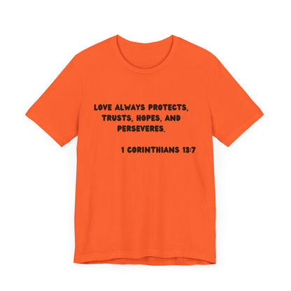 T-Shirt Protect Love - Black Lettered Tee