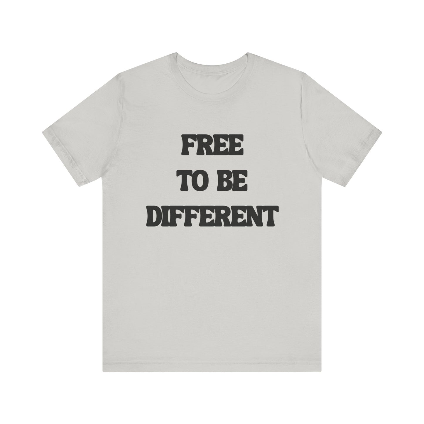 Free To Be Different Black Lettered Tshirt