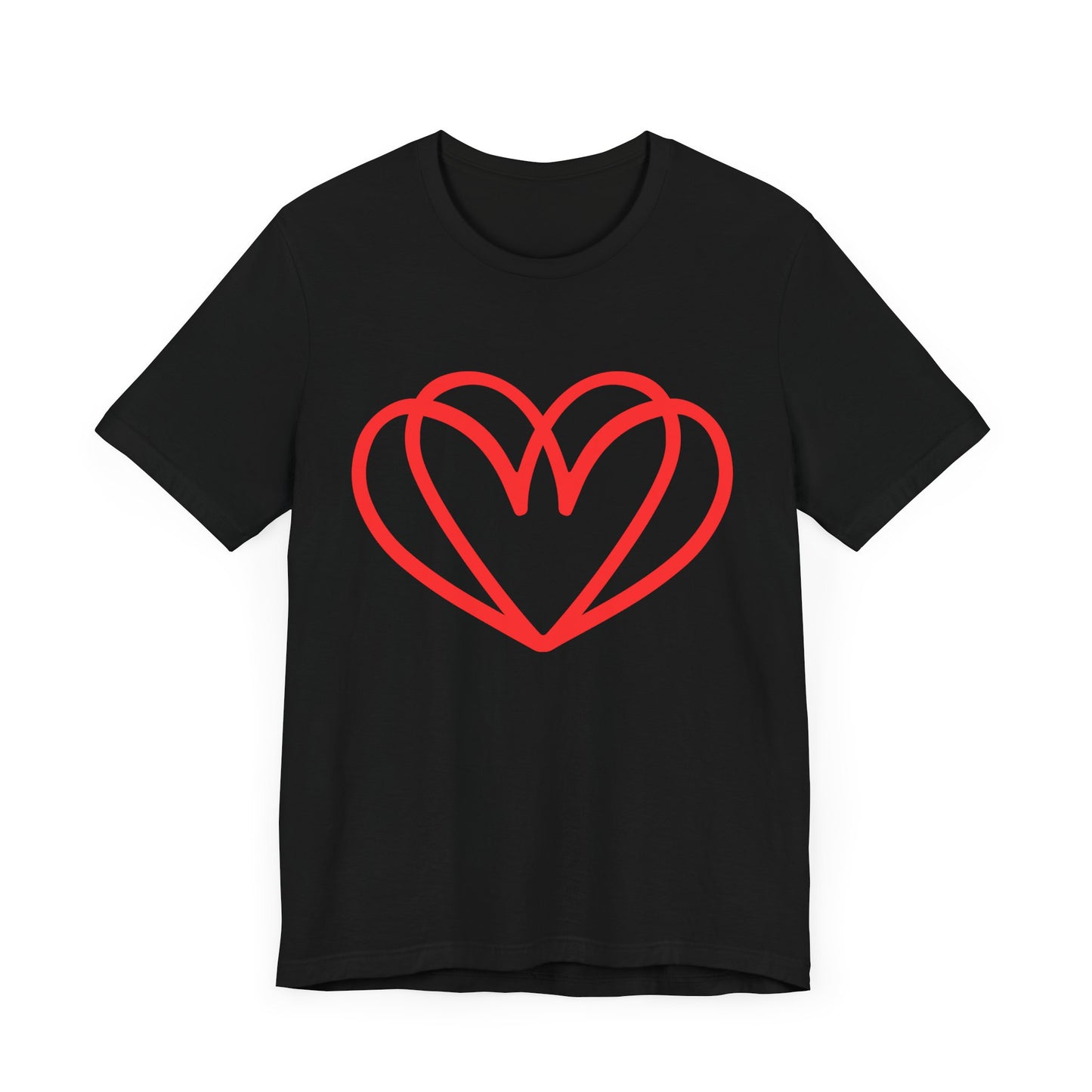 Red Double Heart Tee