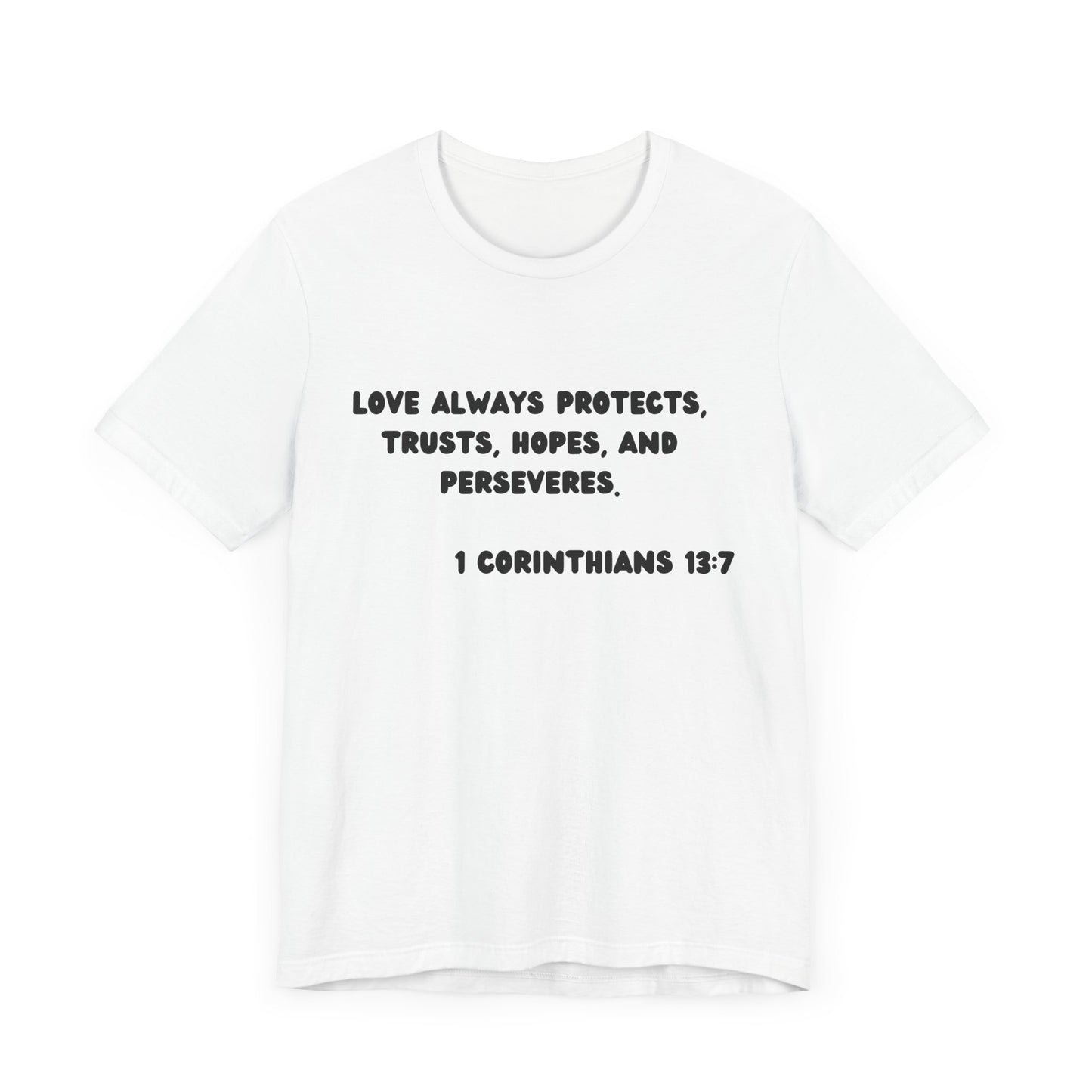 T-Shirt Protect Love - Black Lettered Tee