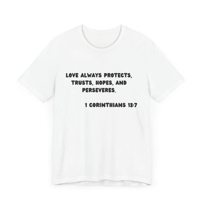 T-Shirt Protect Love - Black Lettered Tee