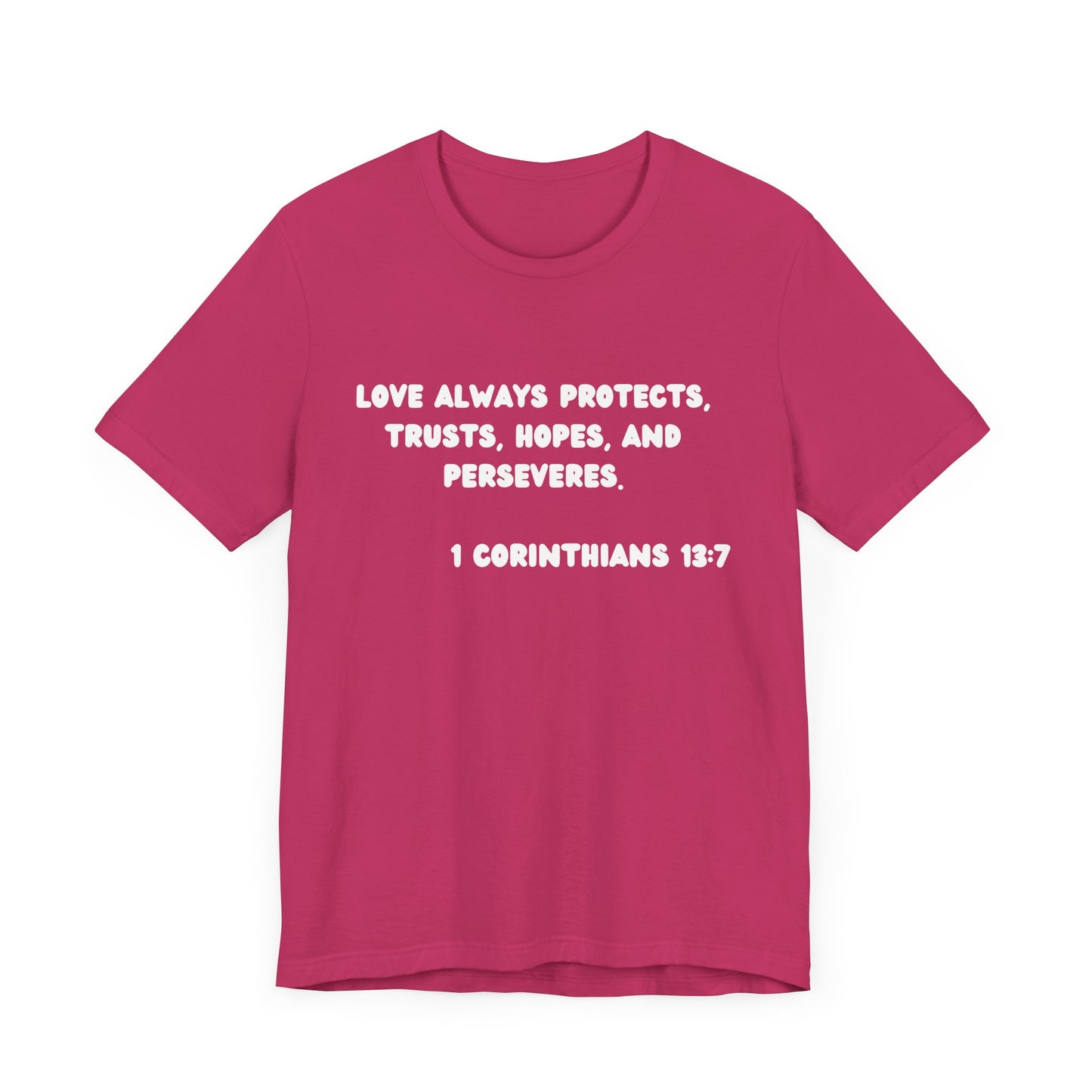 Protect Love - White Lettered Unisex Tee