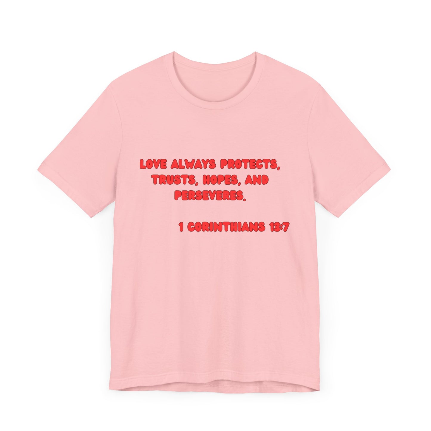 Love Protective Tee - Red Lettered