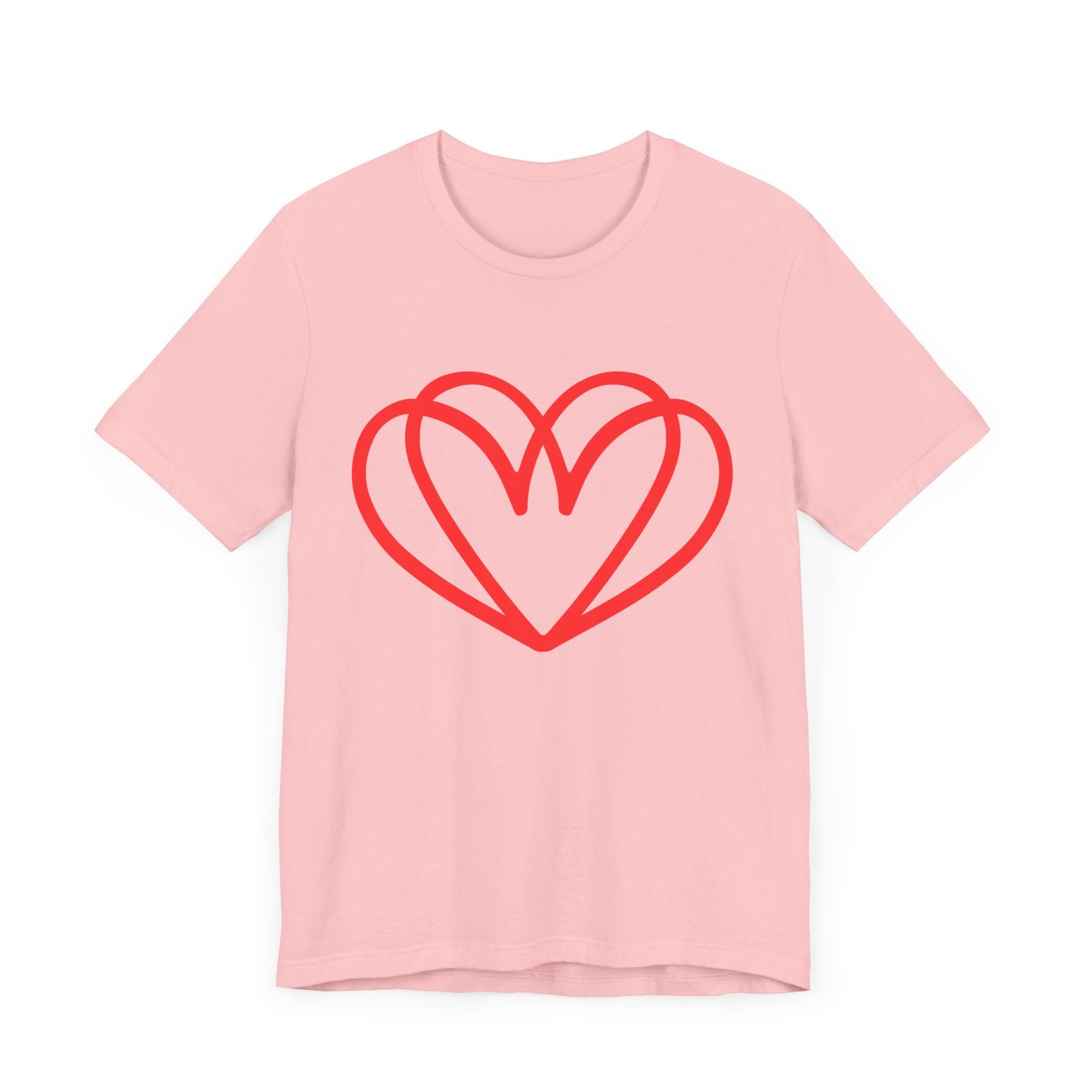 Red Double Heart Tee