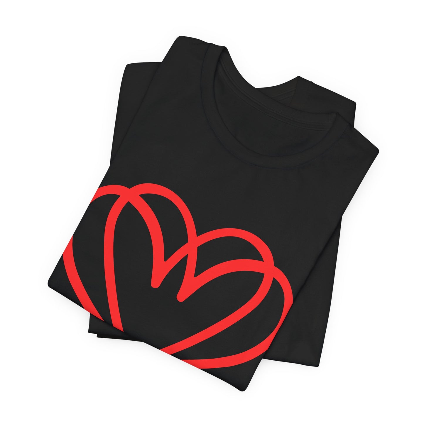 Red Double Heart Tee