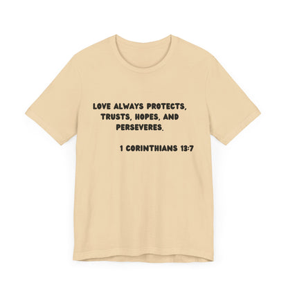 T-Shirt Protect Love - Black Lettered Tee