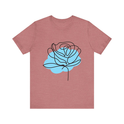 Rose Floral Jersey Short Sleeve Tee