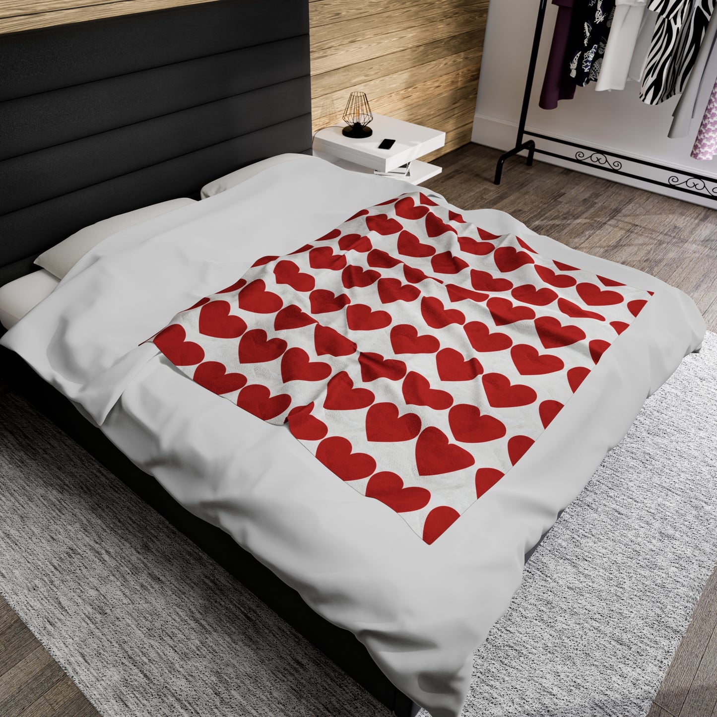 Velveteen Plush Blanket - Valentine Love